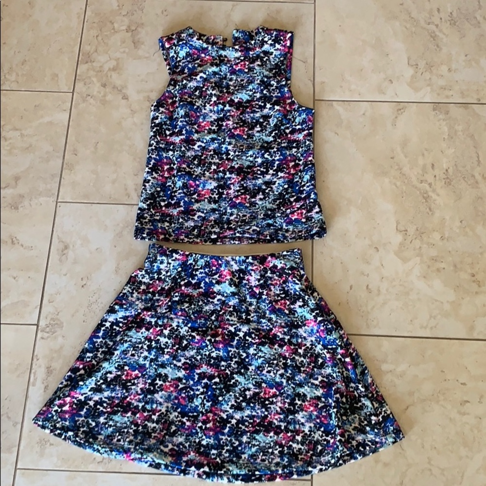 Floral skirt with top